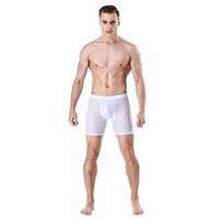 Men's Underwear,Pocciol Sexy Modal Men's Underwear Boxer Briefs Bulge Shorts Underpants Trunks (White, 3XL)