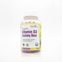 Organic Vitamin D3 Gummy Bears - Tasty, Gluten Free Way to take Your Sunshine Vitamin (120 Count)