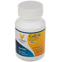 The Vitamin Shoppe CoQ10 100mg Beneficial for Those Taking Statins – Supports Heart Cellular Health and Healthy Energy Production, Essential Antioxidant – Once Daily (30 Softgels)