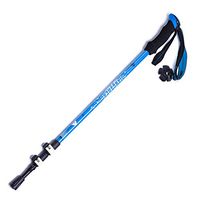 Lightweight Telescopic Trekking Pole Folding Adjustable Hiking Stick For Travel,Camping,Mountaineering,Backpacking,Blue