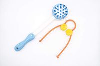 Plastic Body Massager Knock Hammer Original Blue Style & Neck Massager Shiatsu Deep Tissue Dual Trigger Point Shoulder Massager, Set of 2 | Ergonomic Handle Design | Body, Back Relaxation