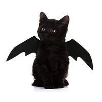 Halloween Cat Bat 2019 New OLN Pet Dog Cat Bat Wing Cosplay Prop Halloween Bat Fancy Dress Costume Outfit Wings Cat Costumes Photo Props Headwear (45cm x 16cm)
