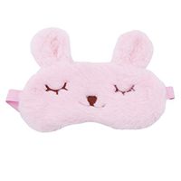 YouCY Rabbit Sleep Eye Mask Cute Cartoon Animal Bunny Eye Mask Fashion Eye Mask Cute Sleeping Blindfold Eye Cover for Sleeping Women Travel Eye Mask for Airplane,Pink