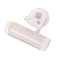 Colorido Bathroom Useful Plastic Rolling Tube Squeezer Toothpaste Dispenser Holder (White)
