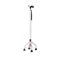 Yadianna Cozy Thickened Aluminum Alloy Walking Sticks with 4 Leg Non-Slip Base Adjustable Height 71-94m Foldable Cane Non-Slip Walking Stick with Hospital