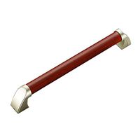 MUMA Bathroom Wood Grab Bars Handrail/Wall Mounted Straight Towel Holder Safety Support Rail Non-Slip Grip Comfortable Grab Handle (Color : Redwood, Size : 34cm)