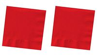 Creative Converting 200-Count Touch of Color Paper Beverage Napkins, Classic Red 2pack