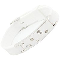 ION Power Silicone Magnetic Bracelet with Swarovski Crystals Estrella Energetix 4you 2012 White