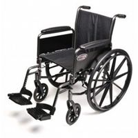 E&J Traveler L3 Wheelchair - 16X16 Detachable Desk Arm, Swingaway Footrest - 3F010220