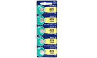 5 Pack Sony LR44 - A76 - AG13 Alkaline Button Cell Battery