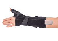 Lightweight Wrist Brace Thumb Support Optional Stiffness Spring Stabilizers Amplitude Control Comfortable Compression Personal Adjustment Injury Recovery Arthritis Sprains Pain Relief Left Hand Medium