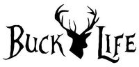 Buck Life Deer Hunting Sportsman - Sticker Graphic - Auto, Wall, Laptop, Cell, Truck Sticker for Windows, Cars, Trucks