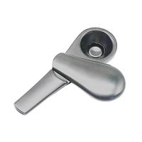 Gabrine Shiny Zinc Alloy Pipe Scoop Shaped Detachable Tobacco Pipe(Gray)
