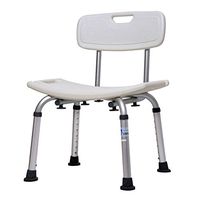 Shower Bench Chair Medical Tool with Removable Back - Adjustable Height Bathtub Chair, Assembly spa Bathtub Seat - Non Slip Tub Safety GXFC Shop