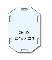 Techno-Aide MRI Safe PVC Transfer/ Slide Half Board 23"x32" TBH-2332