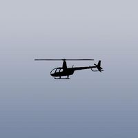 cybersavs Vinyl MacBook Wall Window Wall Art Black Car Auto Helmet Decor Decoration Die Cut Home Decor Robinson R 44 Helicopter R44 Art Decal Laptop Adhesive Vinyl Notebook