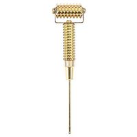 Leinggg Ear Acupuncture Needles Acupuncture Points Detector Probe Facial Ear Acupoints Spring Needle Massage Roller (Gold)