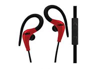 NAXA Electronics NE-935 RED Performance Sport In-Ear Isolation Earphones with Microphone Red