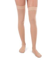 Jomi Compression, Unisex, Thigh High Stockings Collection, 20-30mmHg Surgical Weight Closed Toe 240 (Small, Beige)