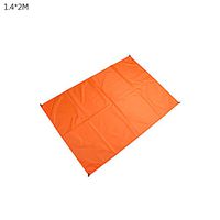 TbpersicwT Home bedroom carpet door mat, Solid Color Portable Outdoor Travel Waterproof Camping Picnic Mat Beach Blanket - Orange 1.4x2M
