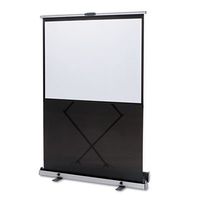 QUARTET MFG 980S Euro Portable Cinema Screen w/Black Carrying Case, 80quot; Diagonal