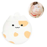 WYQWANLJX Silicone Water Injection Hot Water Bag Mini Hot Water Bottle Small Fill Warm Handbags,Cartoon Cute Pet Silicone Hot Water Bottle,White
