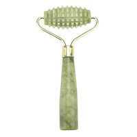InKach Jade Roller for Face Neck Beauty Facial Massager Anti-Aging Jade Roller Slimming Tool (Green)