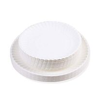 JAY D.L 10" Paper Plates [50-Pack] Heavy-Duty Quality Natural Disposable Plates, Eco-Friendly Made of Sugar Cane Fibers