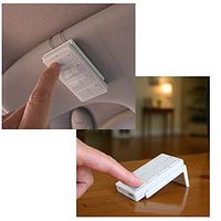 Mini Remote Control Visor Clip and Tabletop Stand