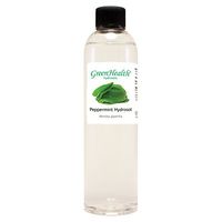 Peppermint Hydrosol - 8 fl oz Plastic Bottle w/Cap - 100% pure, distilled from essential oil