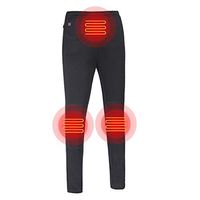 Brrnoo Heated Slim Pant, USB Intelligent Thermostat Heating Waist Leggings Trousers with 3 Levels Temperature Adjustable for Men/Women(XXL-Women)
