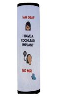 Medical Alert Seat Belt Cover (Cochlea Girl)