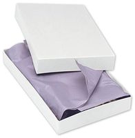 Better crafts Apparel Gift Boxes with Lids & Silver Stretch Tie Loops with Pre-Tied Bows, 2 Pieces, 11.5 x 8.5 x 1.625 (100, Black)