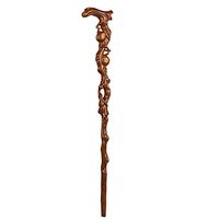 Qi Peng Crutches - Solid Wood Root Carving Old Man Hand Stick Non-Slip Walking Stick Old Man Walking Stick Wooden Cane Mahogany Walking Stick Crutch (Color : C)