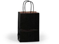 100% Recycled Kraft Tint Bags - Cub Black 100% Recycled Kraft Bags Bulk Shopping Bags 8x4-3/4x10-1/4" (250 Bags) - Wraps-BCTBK