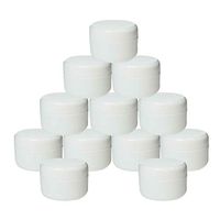 honjekitchen White jar Lotion Container Capacity 12 pcs