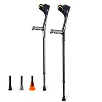 Little ZhuZhu Crutch Cane Adjustable and Armpits, Height-Adjustable Cane, Underarm Crutches Aluminum Forearm Crutches for Adults and Teenagers,1 Pair