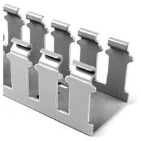 Hellermann Tyton SL1X1G4 Non-Adhesive Slotted Wall Duct 1 x 1 x 6 Foot - Gray