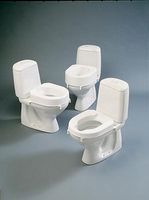 A pack of 2 Brackets For Etac Hi Loo Raised Toilet Seat.