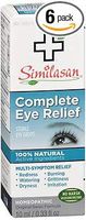 Similasan Complete Eye Relief Sterile Eye Drops - 0.33 oz, Pack of 6