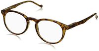 Peepers by PeeperSpecs unisex-adult Cape Cod Round Reading Glasses, Golden Tortoise, 48 mm, +1.50