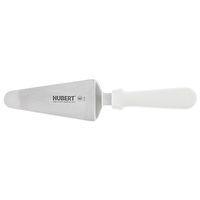 HUBERT Narrow Pie Server with White Plastic Handle Stainless Steel - 5"L Blade