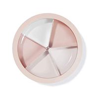 Bowl Separated Fruit Plate, Fruity, Candy Melon Box, Dried Fruit Plate with lid Household tableware, retro bowl (Color : Green)