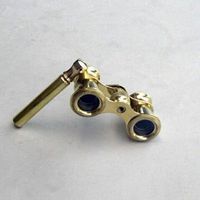 Real Simple...handtooled Handcrafted Brass Opera Binoculars, 4 X 5 1/2"