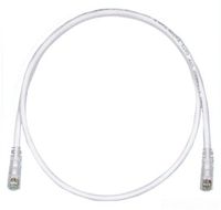 Panduit UTPSP3Y Category-6 8-Conductor Strain Relief Clear Boot Patch Cord, 3-Feet, Off White
