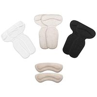 PHILORN Heel Cushion Pads 4 Pairs, Self-Adhesive Shoe Pads Liners, Heel Shoe Grips Liner, High Heel Cushion Inserts, Foot Care Protector for Loose Shoe, Pain Relief, Prevent Slipping, Blister, Callus