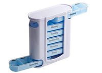 FELAK 28 Slots 7 Day Tablet Storage Pill Box Medicine Drug Organizer Case Weekly Pill Box Medicine Dosing Machine 7 Days Pill Box Tablet Box (White, 1311.54cm)