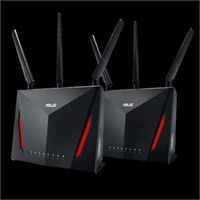 Asus RT-AC86U IEEE 802.11ac Ethernet Wireless Router - 2.40 GHz ISM Band - 5 GHz UNII Band(1 x Internal) - 2917 Mbit/s Wireless Speed - 4 x Network Port - 1 x Broadband Port - USB - Gigabit Ethernet -