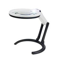 HD 10 Times Magnifying Glass Resolution with LED Lights for The Elderly Reading Auxiliary Zoom Desktop Magnifying Glass