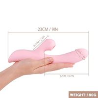 Geloo Cortable Charging USB LED Vibrations Vibrator Travel Handheld Muscle Relax Wireless Cordless Massager for Body Relax, Use in Bedroom, Bathroom, Toyroom